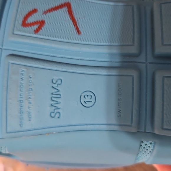 SWIMS Mens Breeze‎ Penny Loafers Aqua Blue Mesh Water Shoes SZ 13 - Picture 7 of 11